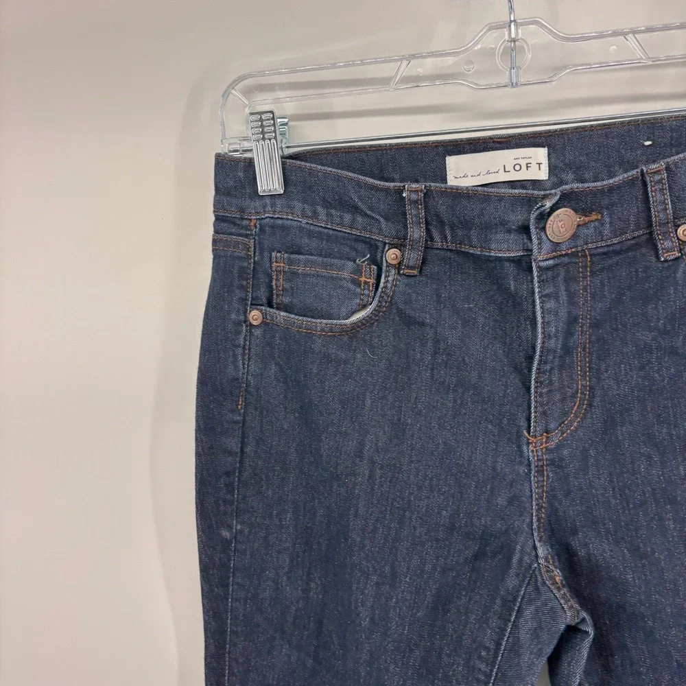LOFT Modern Skinny Dark‎ Wash Denim Jeans Womens Size 27/4